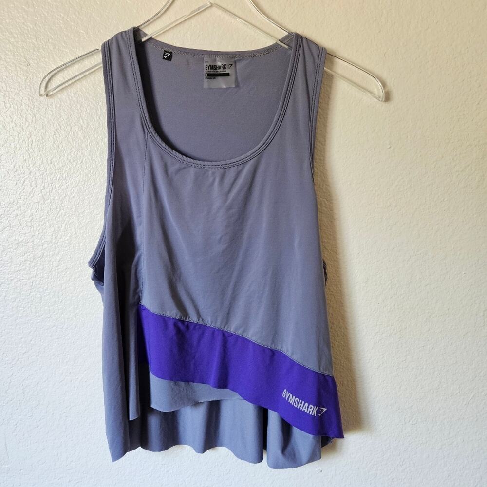 Gymshark Tank Top Asymetrical Purple Large